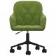 Pasukama biuro kėdė, šviesiai žalios spalvos, aksomas