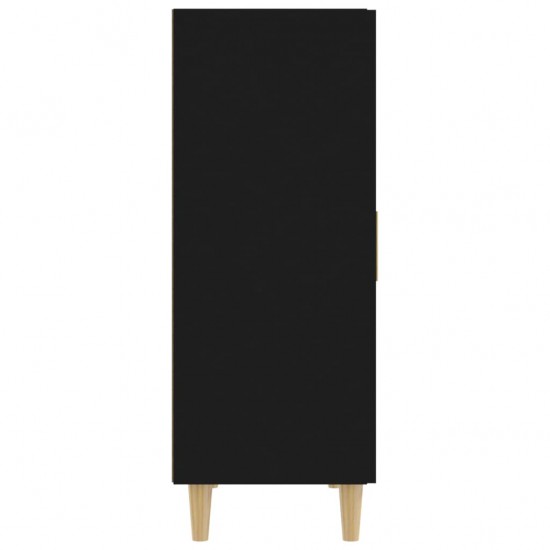 Šoninė spintelė, juodos spalvos, 70x34x90cm, apdirbta mediena