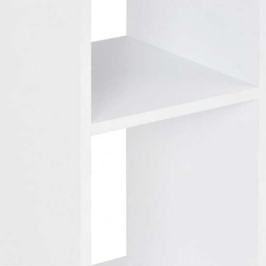 Baro stalas, balta ir sonoma ąžuolo, 60x60x110cm