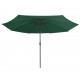 Lauko skėtis su metaliniu stulpu, žalios spalvos, 400cm