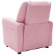 Vaikiškas atlošiamas krėslas, rožinės spalvos, dirbtinė oda