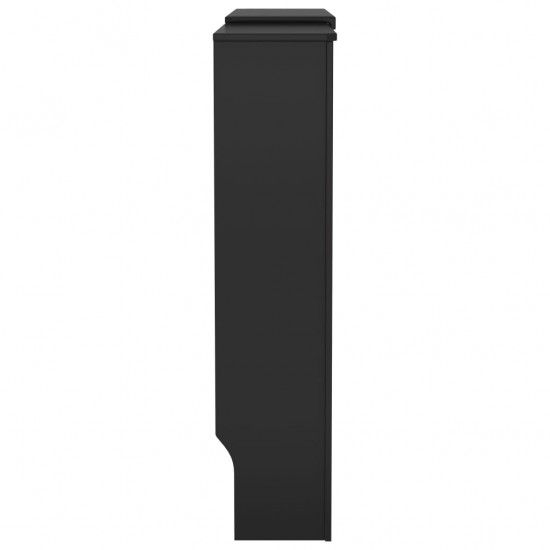 Radiatoriaus uždangalas, juodos spalvos, 205cm, MDF