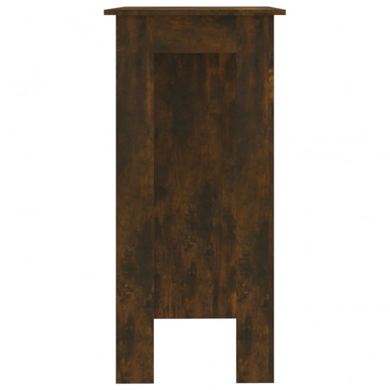 Baro stalas su lentyna, dūminio ąžuolo, 102x50x103,5cm, MDP
