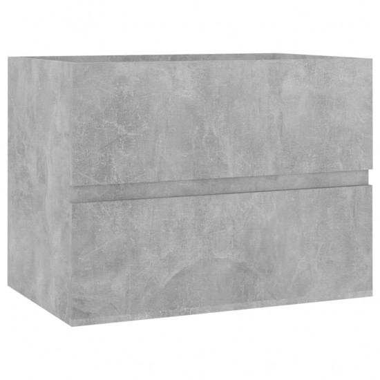 Vonios kambario baldų komplektas, betono pilkos spalvos, MDP