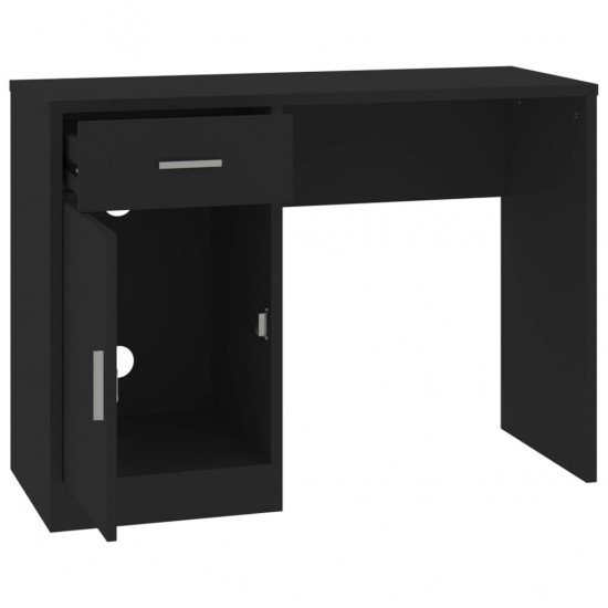 Rašomasis stalas, juodas, 100x40x73cm, mediena