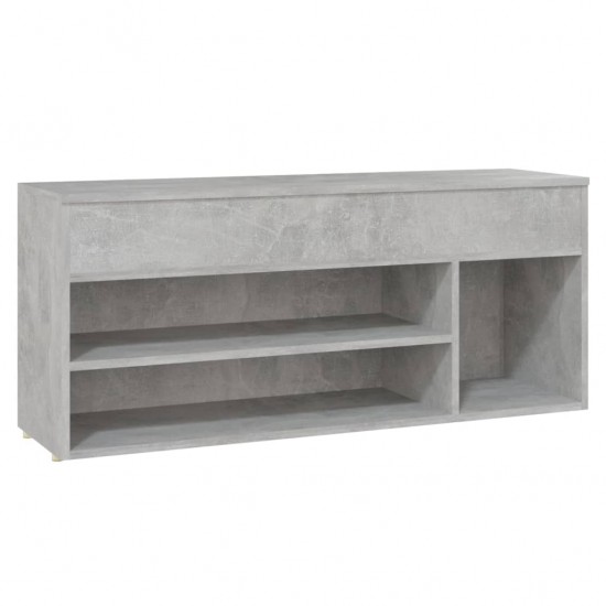 Batų suoliukas, betono pilkos spalvos, 105x30x45cm, MDP