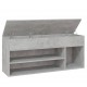 Batų suoliukas, betono pilkos spalvos, 105x30x45cm, MDP