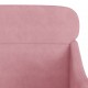 Krėslas, rožinės spalvos, 63x76x80cm, aksomas