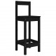 Baro kėdės, 2vnt., juodos, 40x41,5x112cm, pušies masyvas