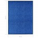 Durų kilimėlis, mėlynos spalvos, 90x120cm, plaunamas