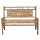 Sodo suoliukas su pagalvėle, 120cm, bambukas (41504+314081)