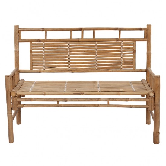 Sodo suoliukas su pagalvėle, 120cm, bambukas (41504+314080)