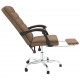 Atlošiama biuro kėdė, rudos spalvos, audinys