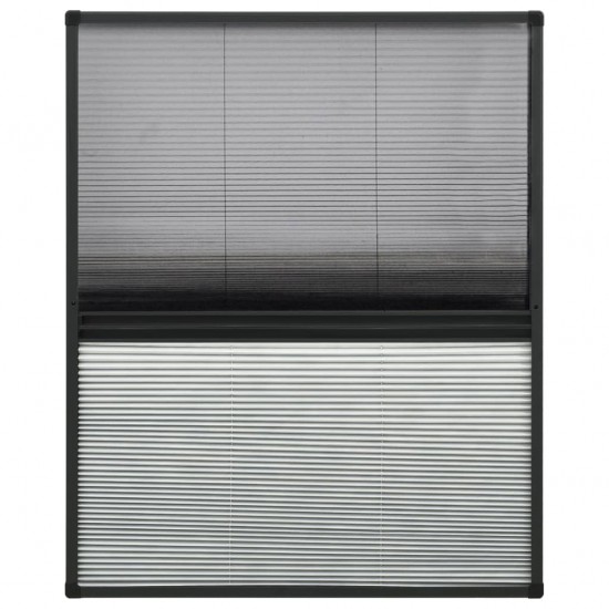 Tinklelis nuo vabzdžių langams, 80x100cm, aliuminis, plisuotas