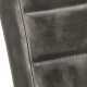 Gembinės valgomojo kėdės, 2vnt., pilkos spalvos, tikra oda