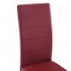 Gembinės valgomojo kėdės, 6vnt., raudonos, dirbtinė oda