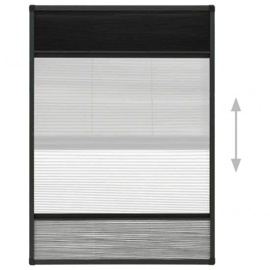 Tinklelis nuo vabzdžių langams, 80x120cm, aliuminis, plisuotas