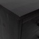 Komoda su stalčiais, juoda, 42x35x110cm, pušies masyvas