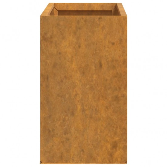 Sieniniai loveliai, 2vnt., rūdžių, 53x10x17cm, Corten plienas