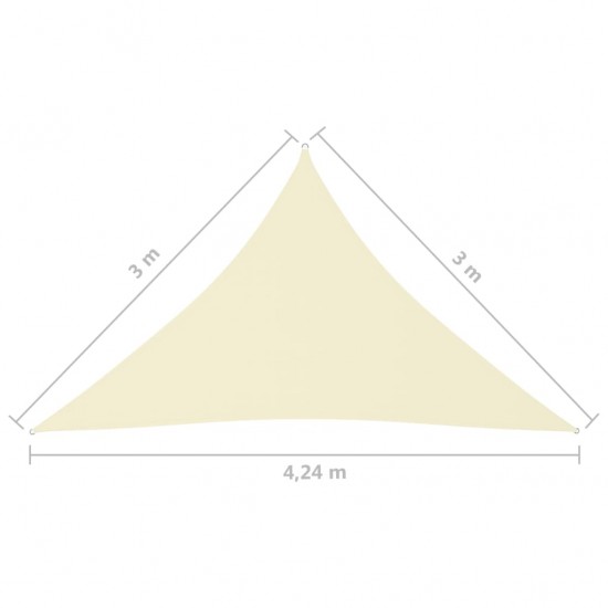 Uždanga nuo saulės, kreminė, 3x3x4,24m, oksfordo audinys