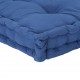 Paletės/grindų pagalvėlė, šviesi mėlyna, 120x80x10cm, medvilnė