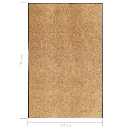 Durų kilimėlis, kreminės spalvos, 120x180cm, plaunamas
