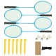 Badmintono tinklas, geltonas ir juodas, 600x155cm, PE audinys