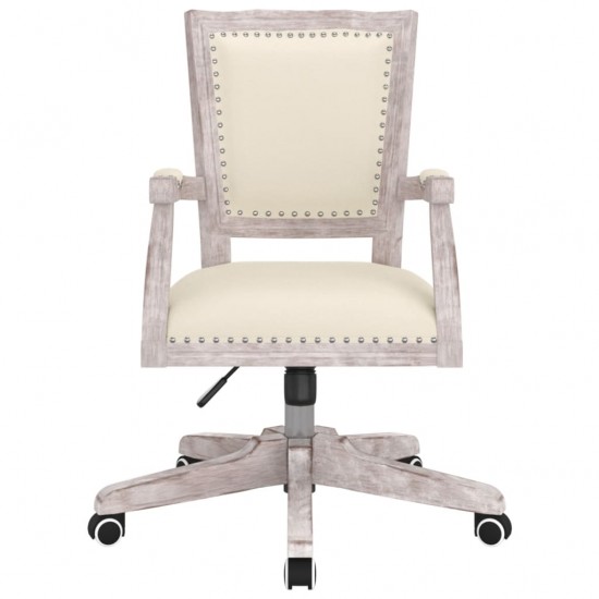 Pasukama biuro kėdė, smėlio spalvos, linas
