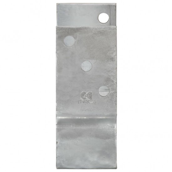 Tvoros stulpai, 6vnt., sidabrinės spalvos, 14x6x15cm, plienas