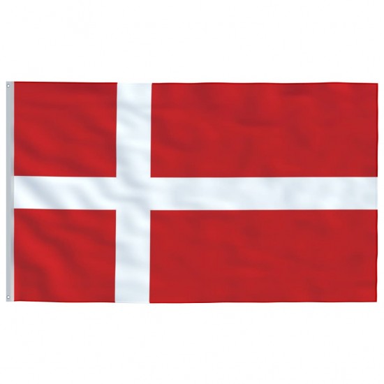 Danijos vėliava su stiebu, aliuminis, 6,23m