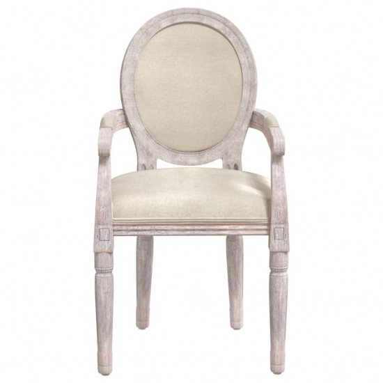 Valgomojo kėdė, smėlio spalvos, 54x56x96,5cm, linas