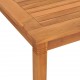 Sodo valgomojo stalas, 85x85x75cm, tikmedžio medienos masyvas