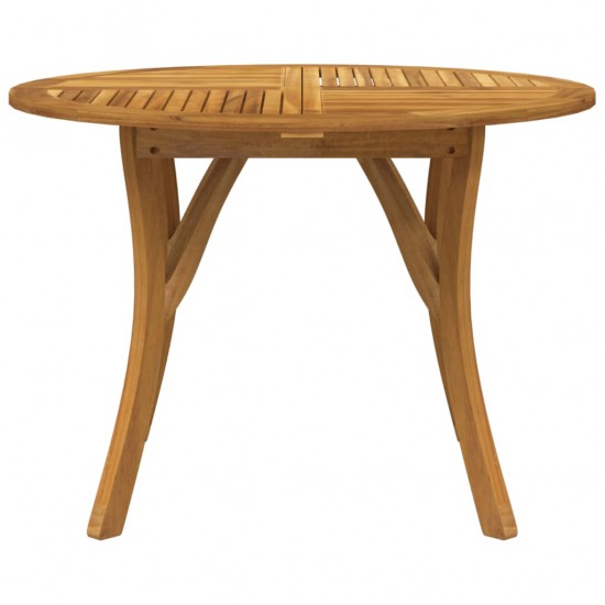 Sodo stalas, 110cm skersmens, akacijos medienos masyvas