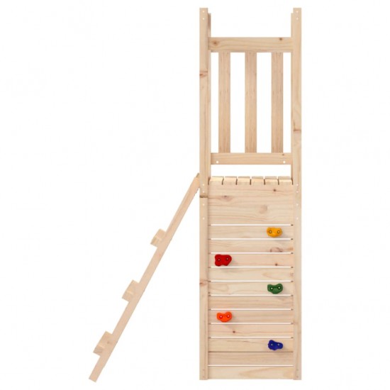 Žaidimų bokštas su kopėčiomis/sienele, 53x46,5x169cm, pušis
