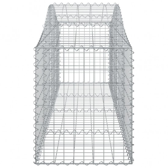 Išlenkti gabiono krepšiai, 50vnt., 200x50x60/80cm, geležis