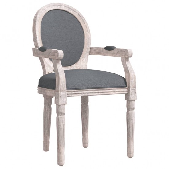 Valgomojo kėdė, tamsiai pilkos spalvos, 54x56x96,5cm, audinys