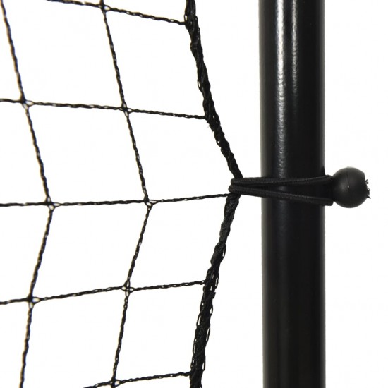 Futbolo kamuolio atšokimo sienelė, juoda, 366x90x183cm, HDPE