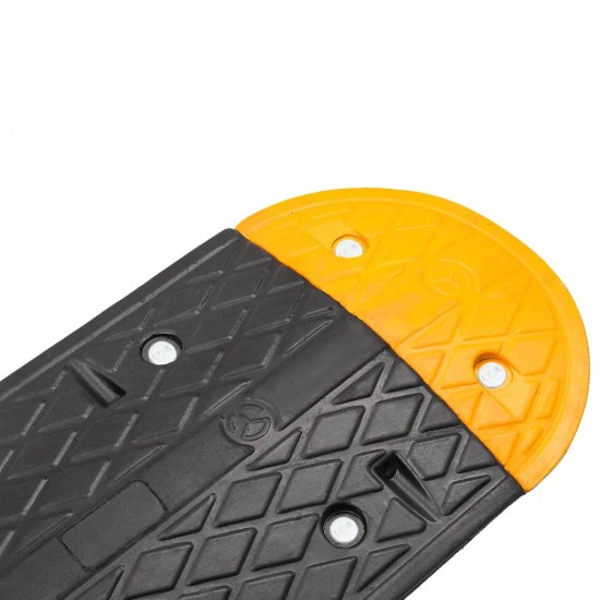 Greičio mažinimo kalnelis, geltonas/juodas, 517x32,5x4 cm, guma
