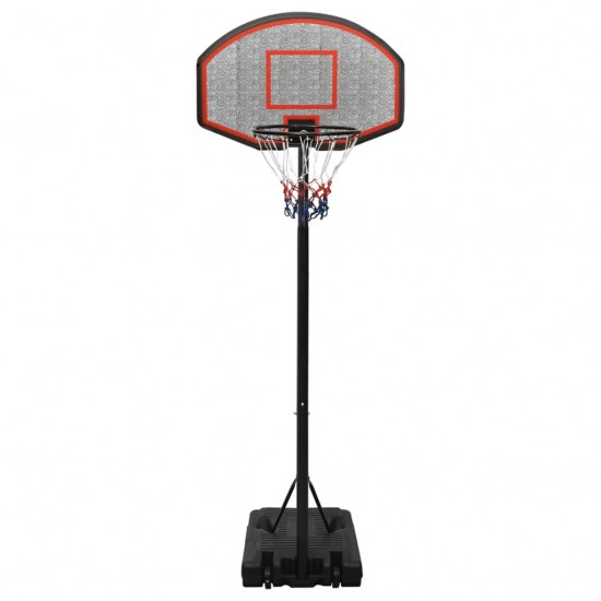 Krepšinio stovas, juodos spalvos, 237–307cm, polietilenas