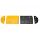 Greičio mažinimo kalnelis, geltonas/juodas, 420x32,5x4cm, guma