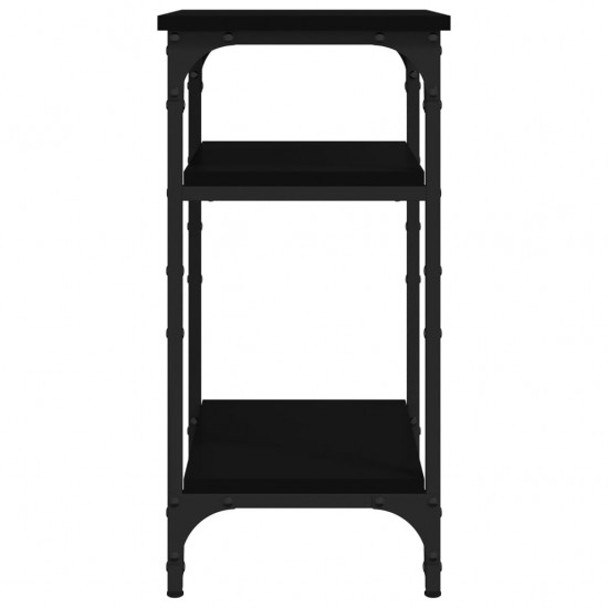 Šoninis staliukas, juodos spalvos, 35x30x60cm, apdirbta mediena