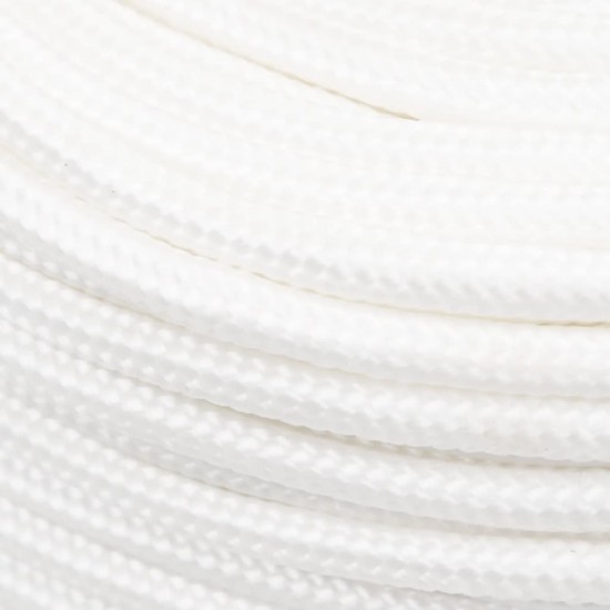 Valties virvė, visiškai balta, 8mm, 25m, polipropilenas