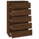 Spintelė su stalčiais, ruda ąžuolo, 60x36x103cm, mediena
