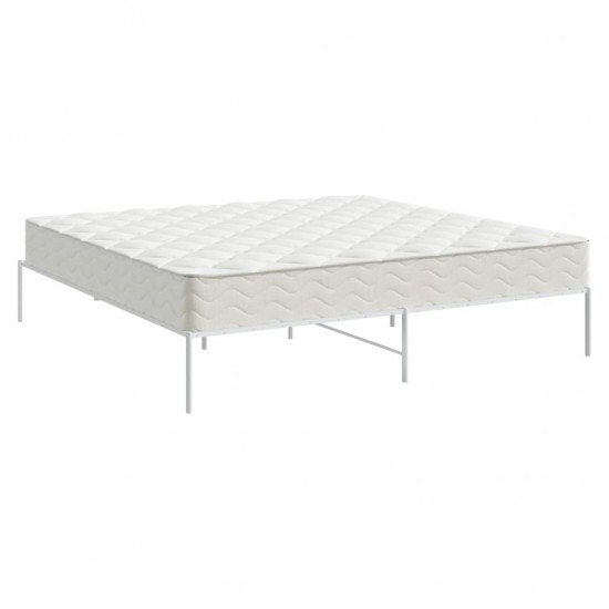 Metalinis lovos rėmas, baltos spalvos, 183x213cm