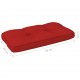 Paletės pagalvėlė, raudonos spalvos, 80x40x10cm, audinys