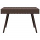 Sulankstomas šoninis staliukas, rudas, 60x40x38cm, poliratanas