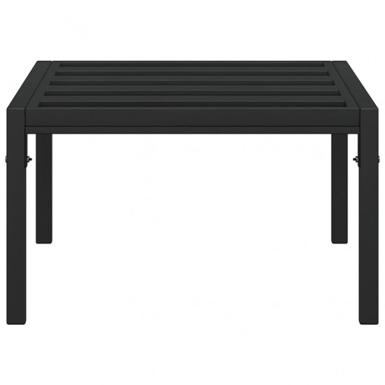 Sodo kavos staliukas, juodas, 60x60x35cm, plienas