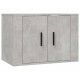 Sieninės TV spintelės, 2vnt., betono pilkos, 57x34,5x40cm