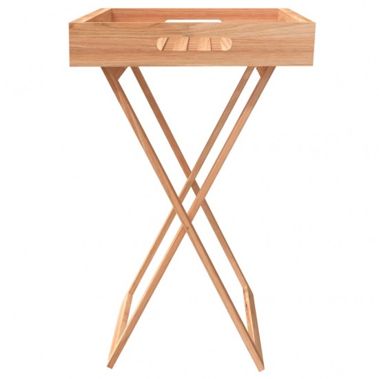 Sulankstomas staliukas-padėklas, 52x36x56,5cm, riešutmedis