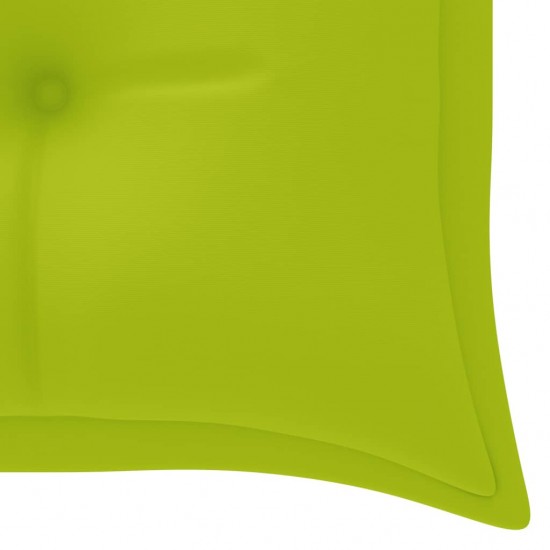Batavia suoliukas su žalia pagalvėle, 150cm, tikmedžio masyvas